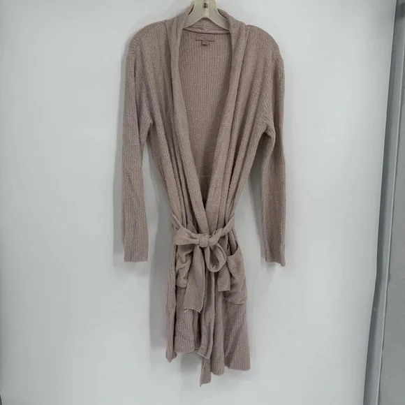 BAREFOOT DREAMS CozyChic Women's Robe Belted pink Size 2 small/medium bathrobe - Picture 11 of 11